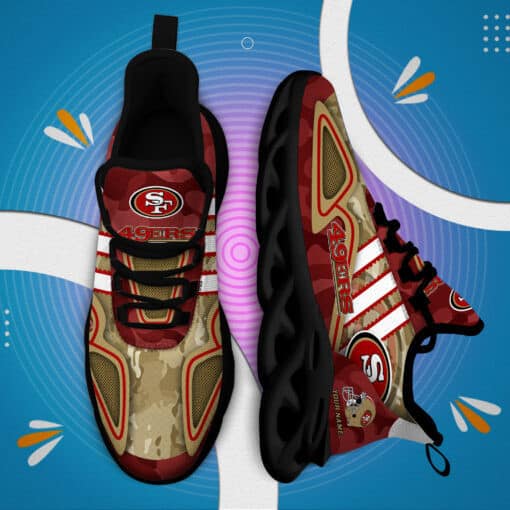 San Francisco 49ers Personalized Yezy Running Sneakers BB259