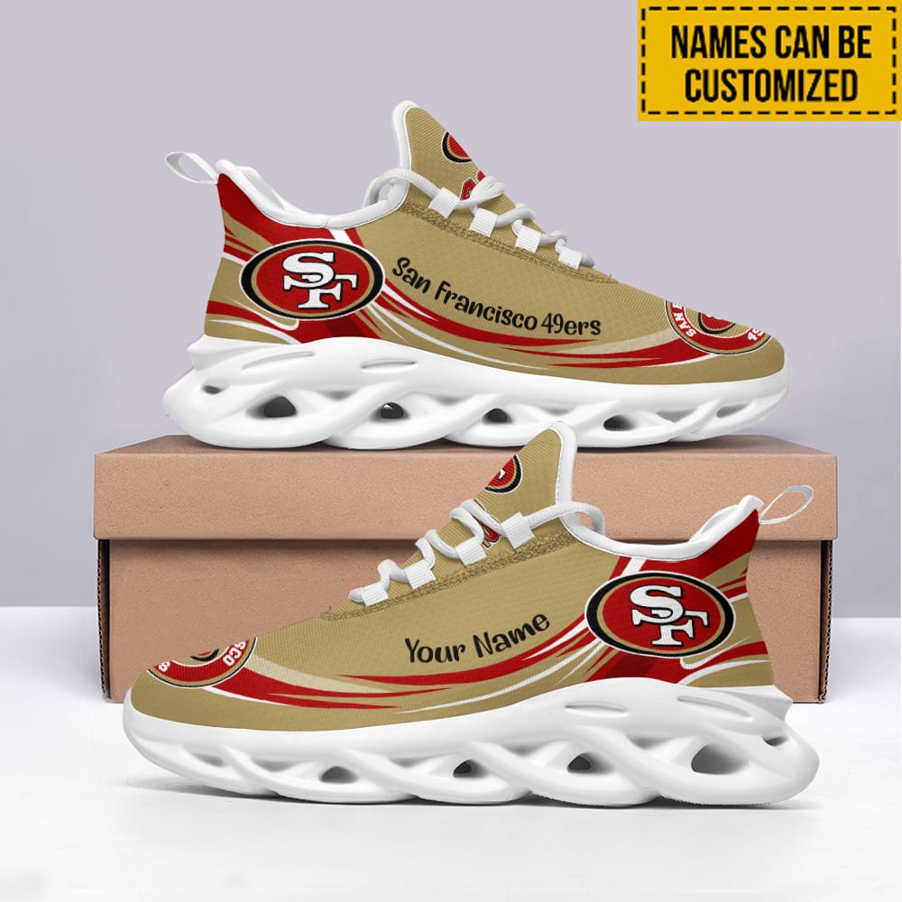 San Francisco 49ers Personalized Yezy Running Sneakers BB553