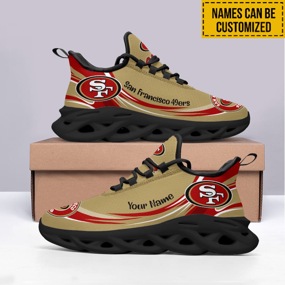 San Francisco 49ers Personalized Yezy Running Sneakers BB553
