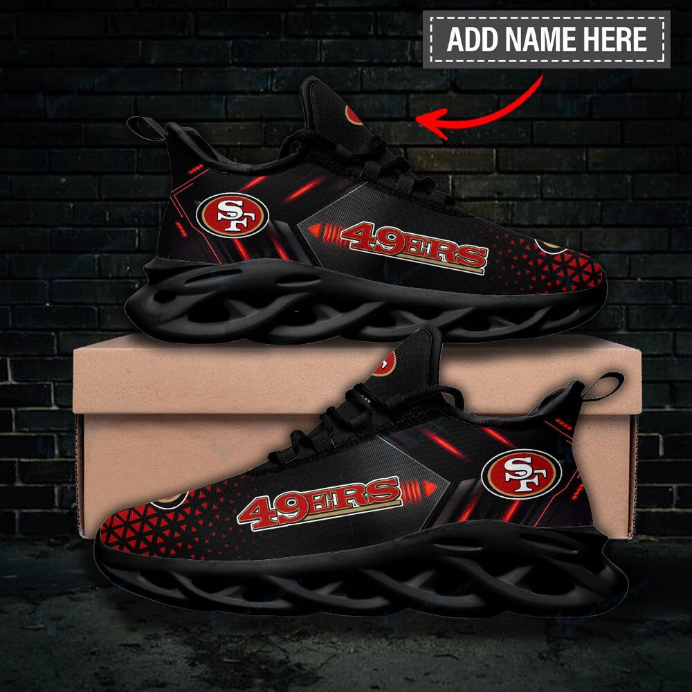 San Francisco 49ers Personalized Yezy Running Sneakers BB835