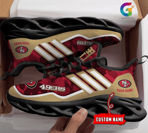 San Francisco 49ers Personalized Yezy Running Sneakers BG306