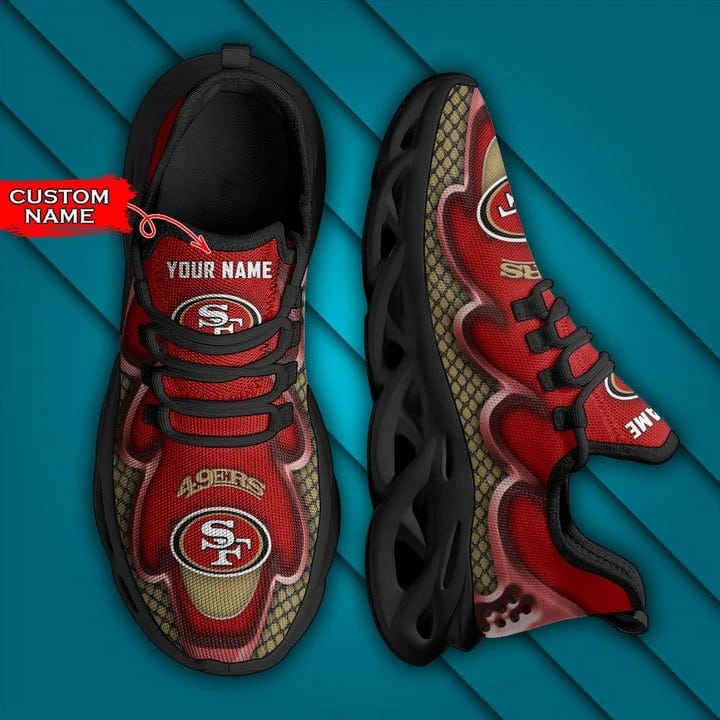 San Francisco 49ers Personalized Yezy Running Sneakers BG421