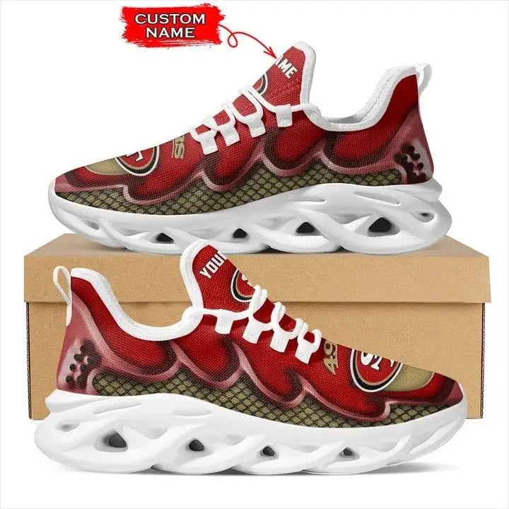 San Francisco 49ers Personalized Yezy Running Sneakers BG421