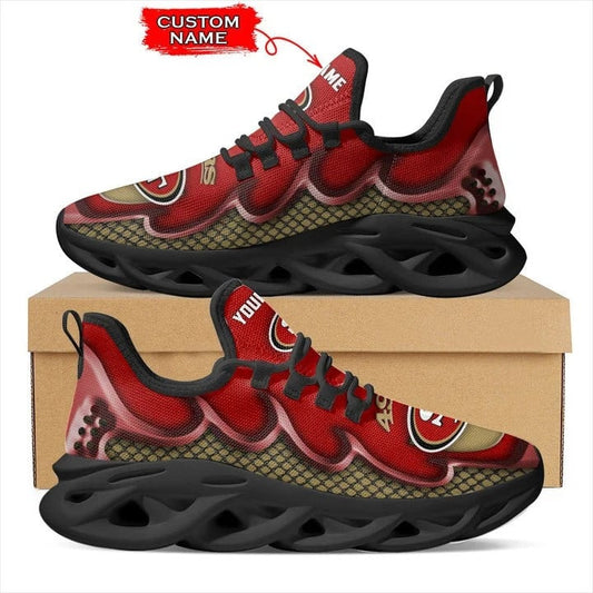 San Francisco 49ers Personalized Yezy Running Sneakers BG421