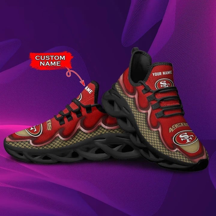 San Francisco 49ers Personalized Yezy Running Sneakers BG421