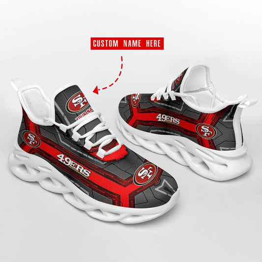 San Francisco 49ers Personalized Yezy Running Sneakers SPD399