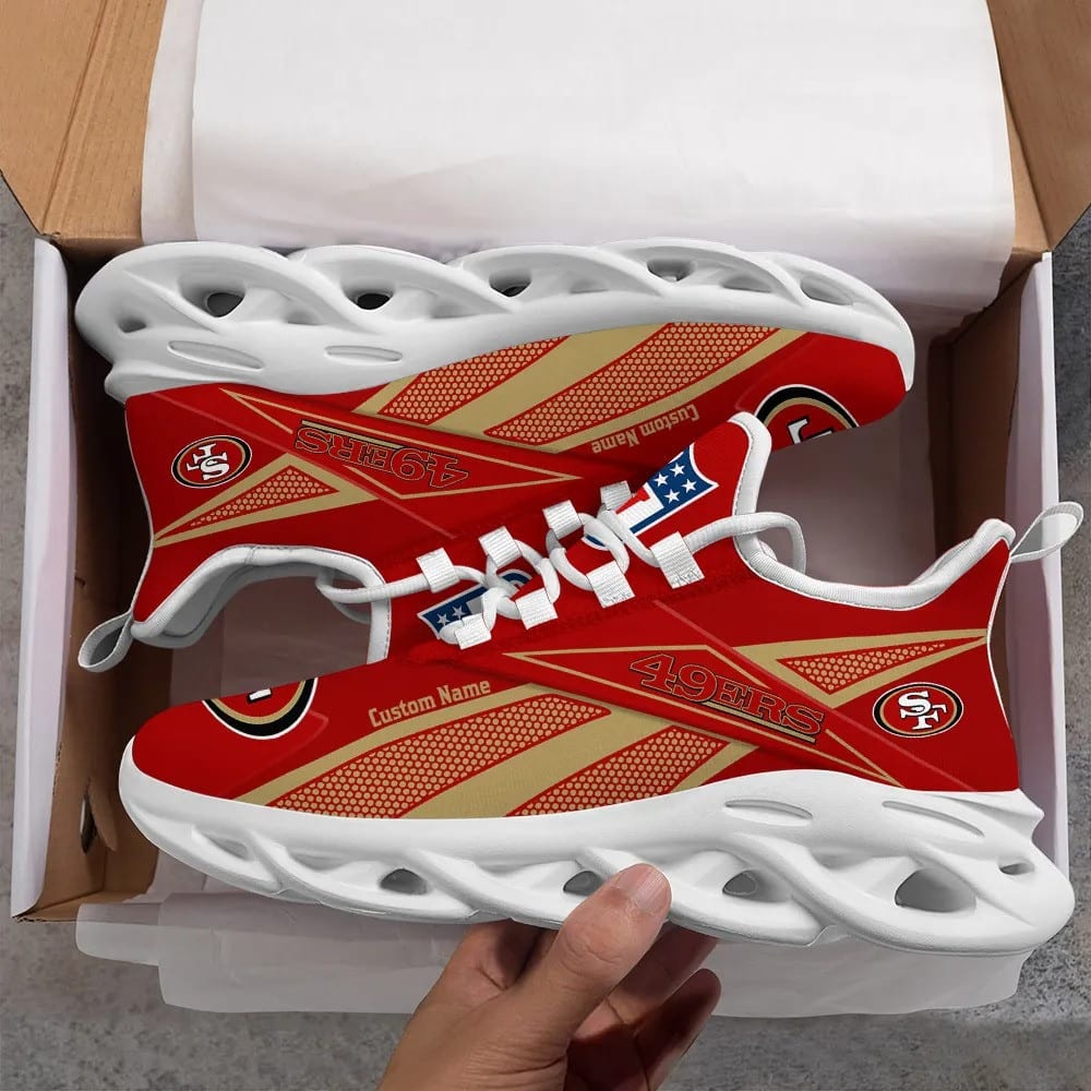 San Francisco 49ers Personalized Yezy Running Sneakers SPD540