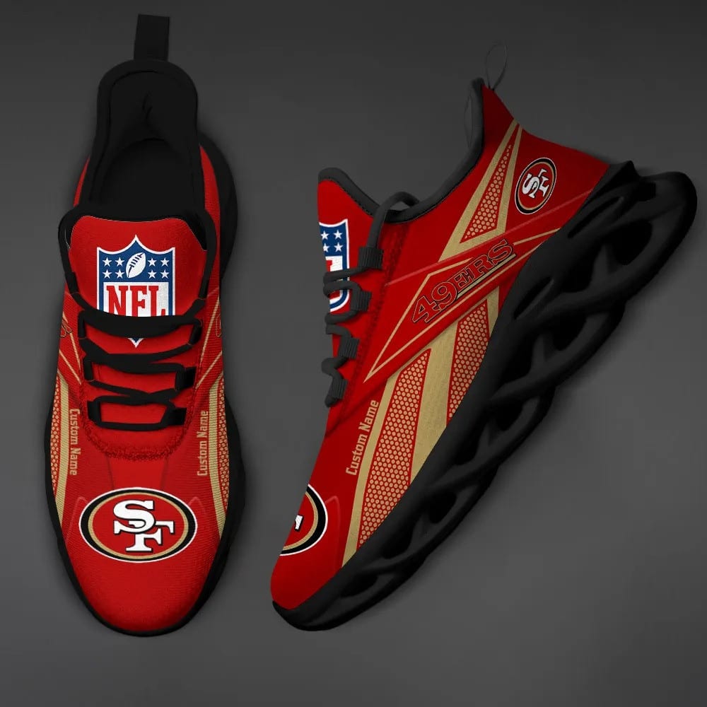 San Francisco 49ers Personalized Yezy Running Sneakers SPD540