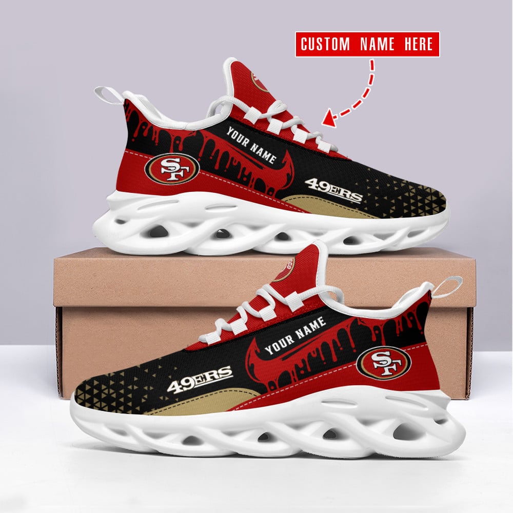 San Francisco 49ers Personalized Yezy Running Sneakers SPD584