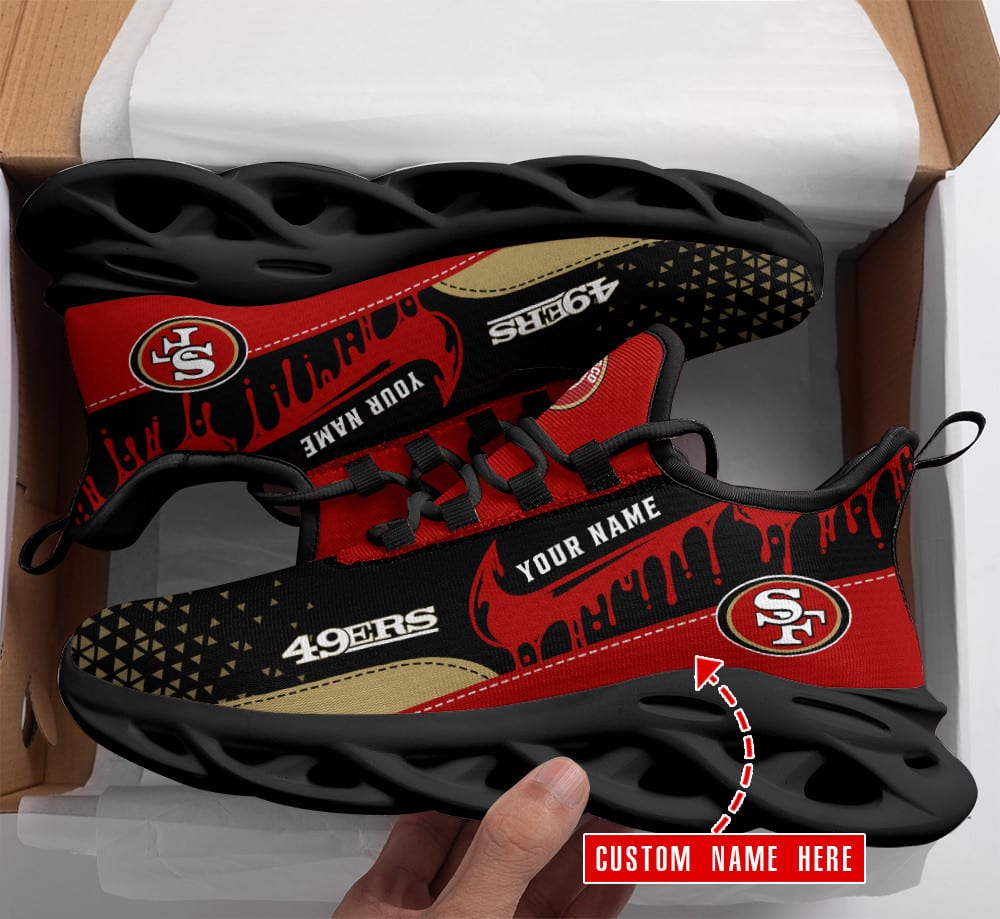 San Francisco 49ers Personalized Yezy Running Sneakers SPD584