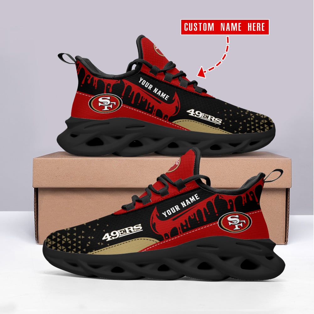 San Francisco 49ers Personalized Yezy Running Sneakers SPD584