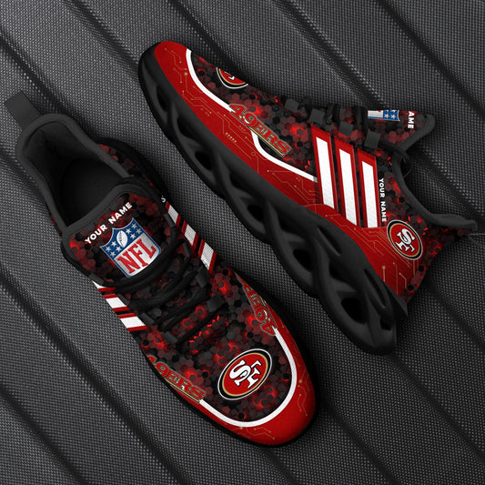 San Francisco 49ers Personalized Yezy Running Sneakers SPD666