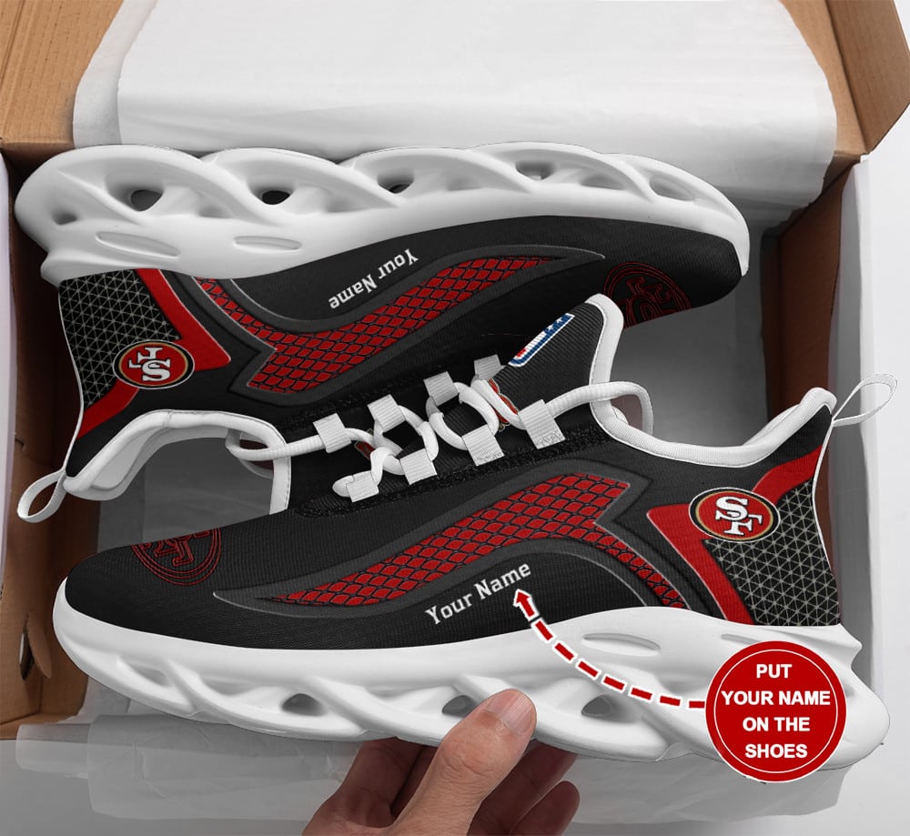 San Francisco 49ers Personalized Yezy Running Sneakers SPD679