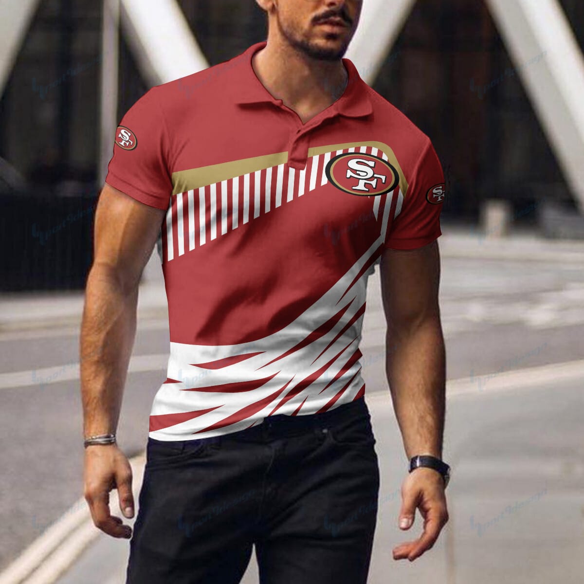 San Francisco 49ers Polo T-shirt BG01