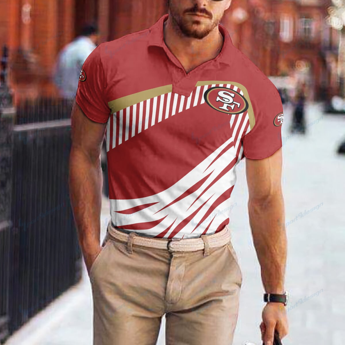 San Francisco 49ers Polo T-shirt BG01