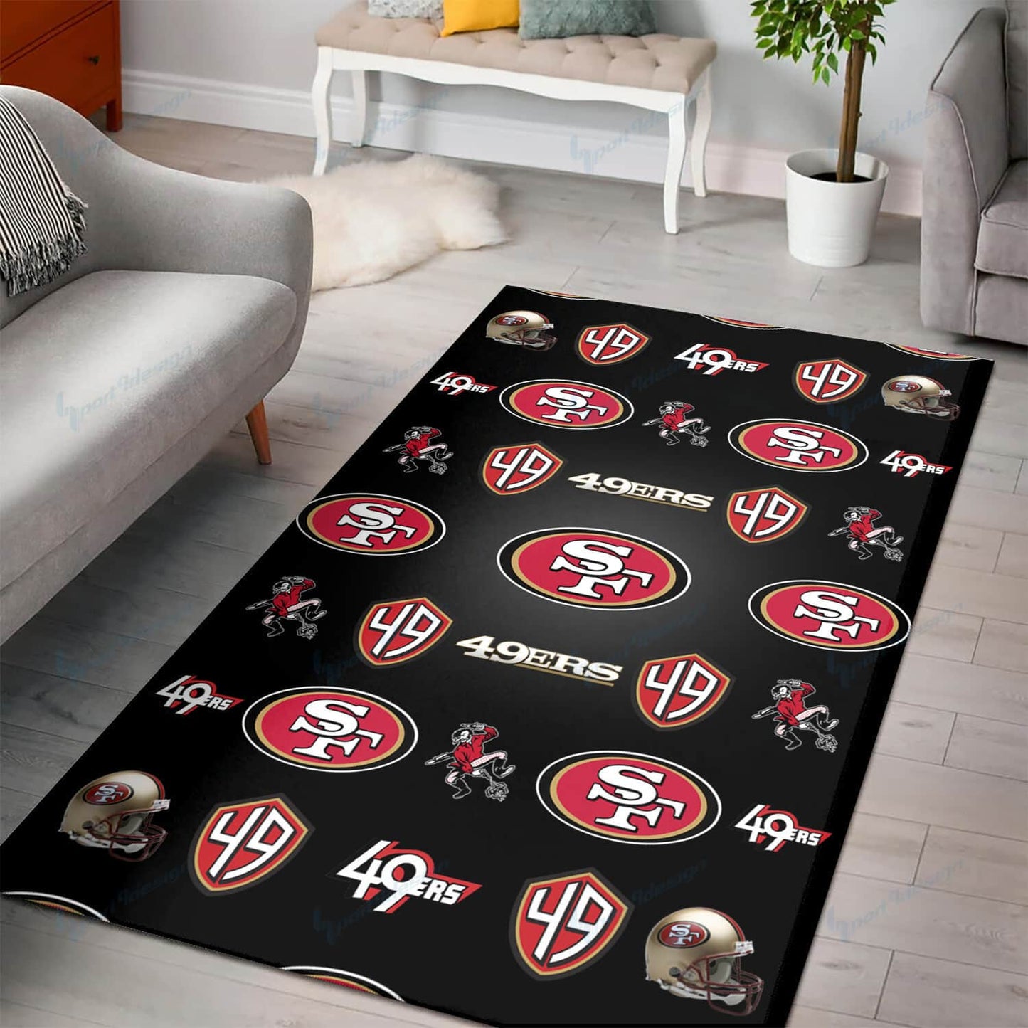 San Francisco 49ers Premium Rectangle Rug 14