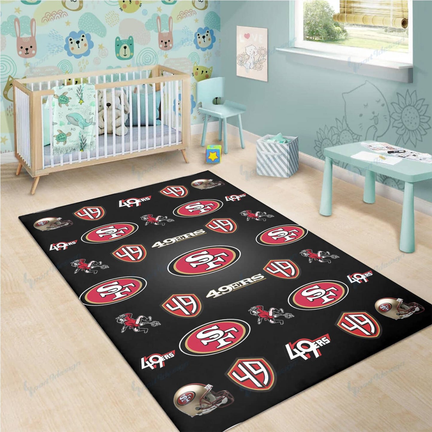 San Francisco 49ers Premium Rectangle Rug 14