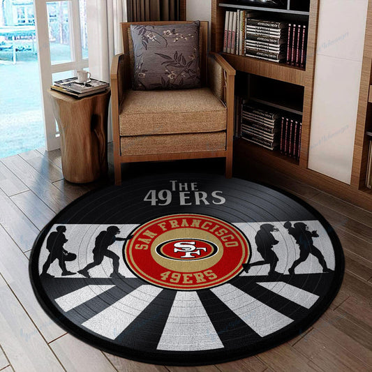 San Francisco 49ers Round Rug 110