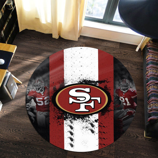 San Francisco 49ers Round Rug 158