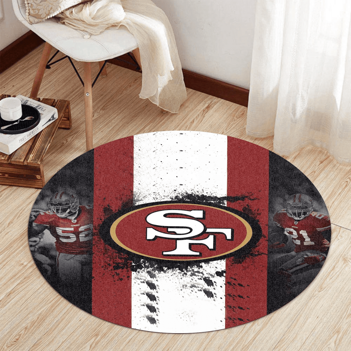 San Francisco 49ers Round Rug 158