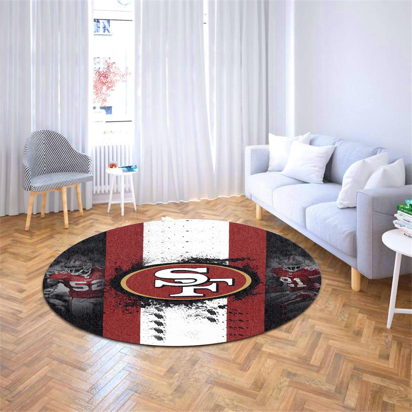 San Francisco 49ers Round Rug 158