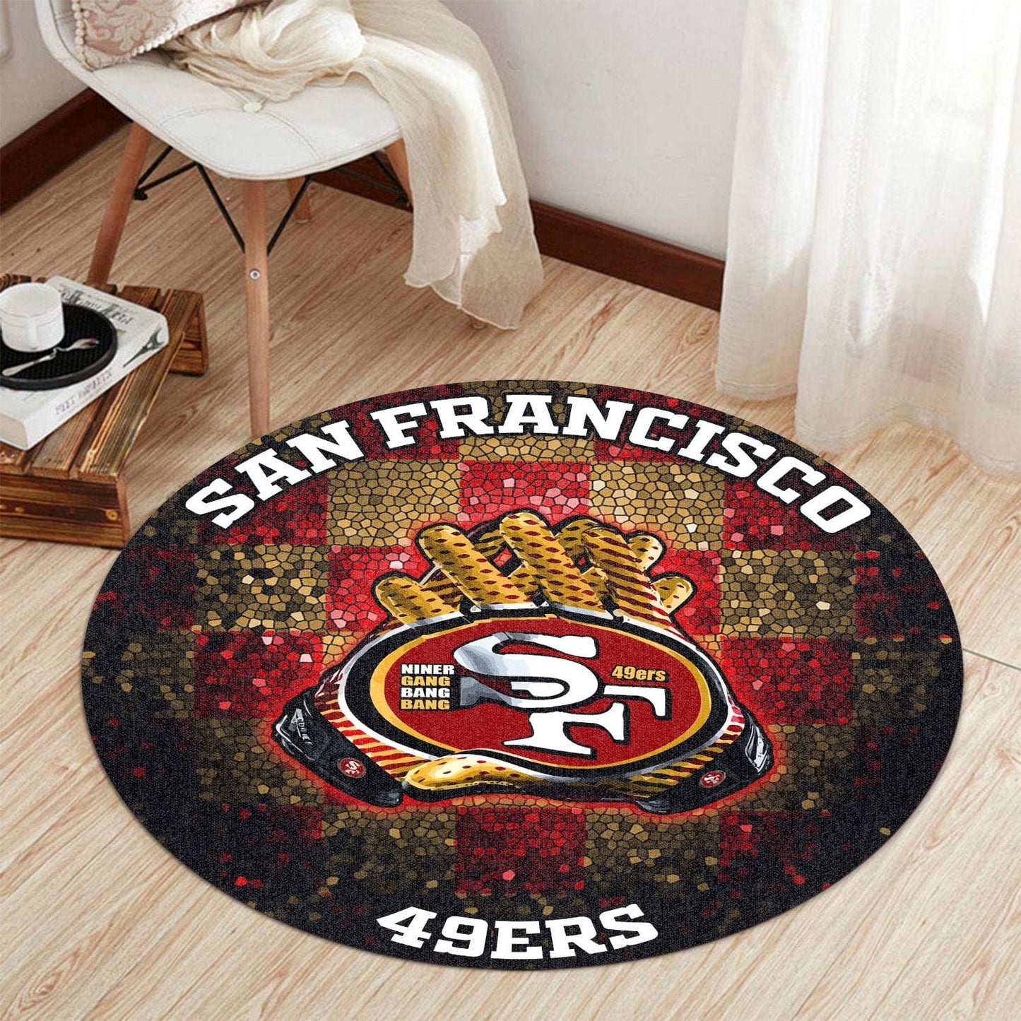 San Francisco 49ers Round Rug 159