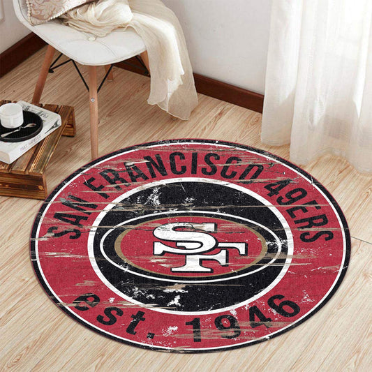 San Francisco 49ers Round Rug 188