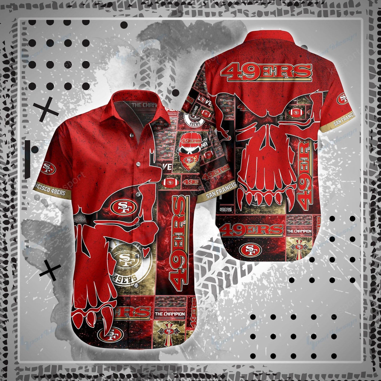 San Francisco 49ers Shirt and Shorts BG95