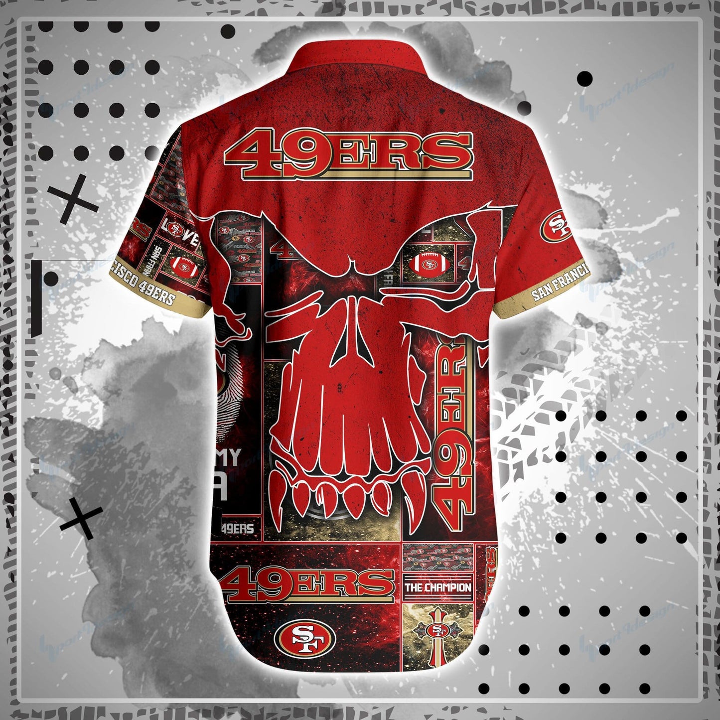 San Francisco 49ers Shirt and Shorts BG95