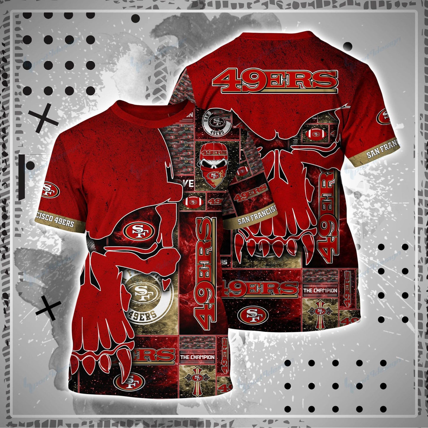 San Francisco 49ers Shirt and Shorts BG95