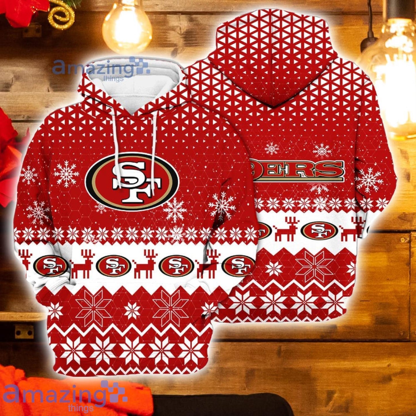 San Francisco 49ers Christmas Hoodie BBHD875