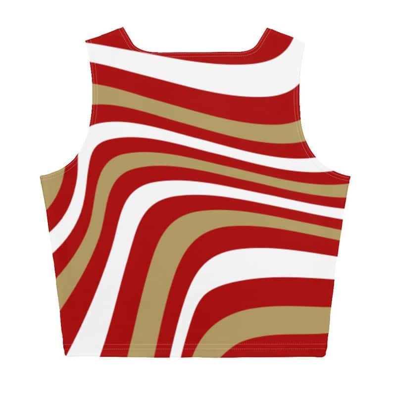 San Francisco 49ers Swirl Print Crop Top