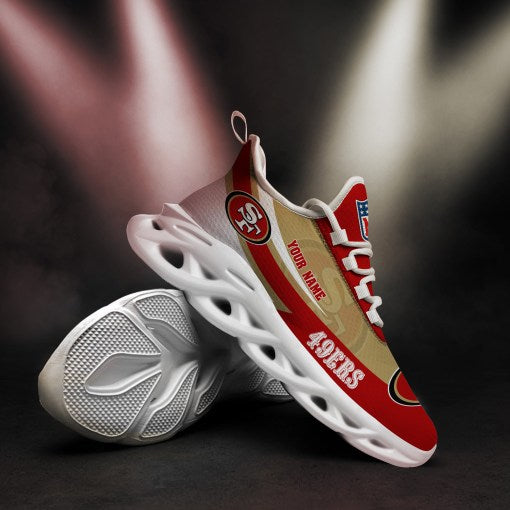 San Francisco 49ers Personalized Yezy Running Sneakers SPDMS811