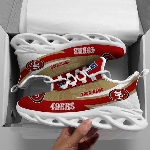 San Francisco 49ers Personalized Yezy Running Sneakers SPDMS811