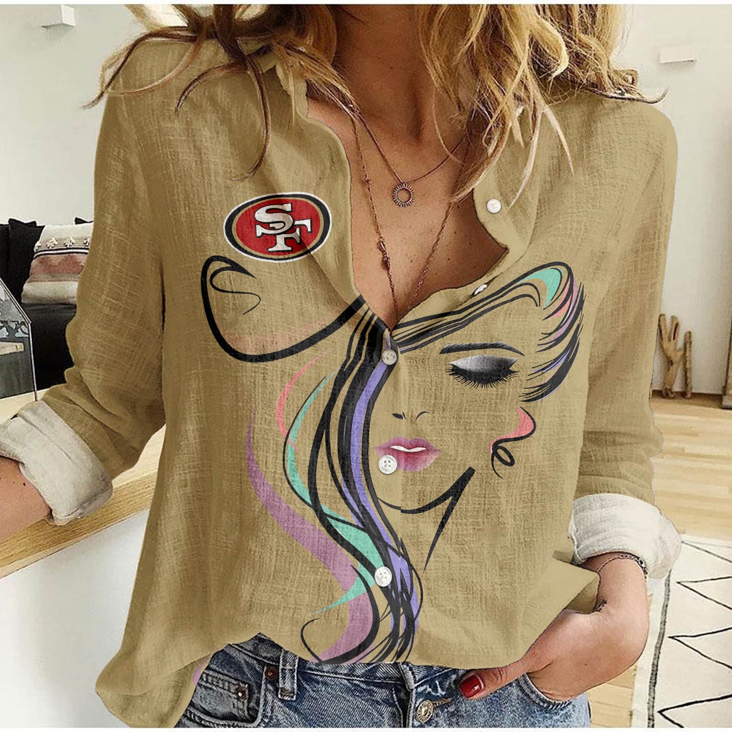 San Francisco 49ers Woman Shirt BG53