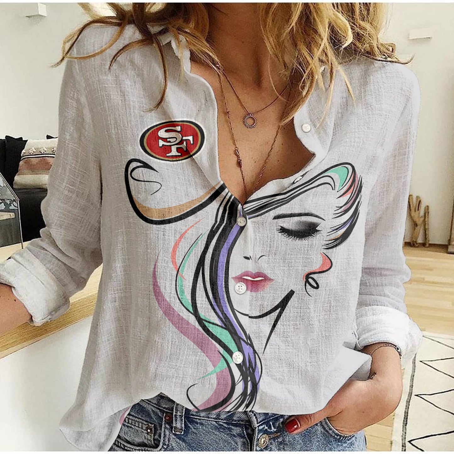 San Francisco 49ers Woman Shirt BG53
