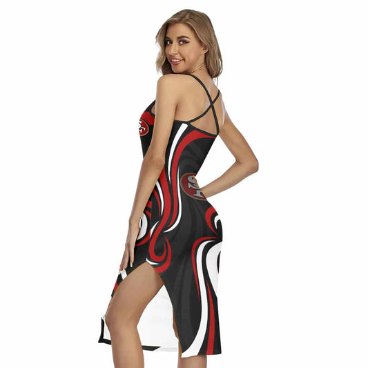 San Francisco 49ers Women’s Back Cross Cami Dress 41