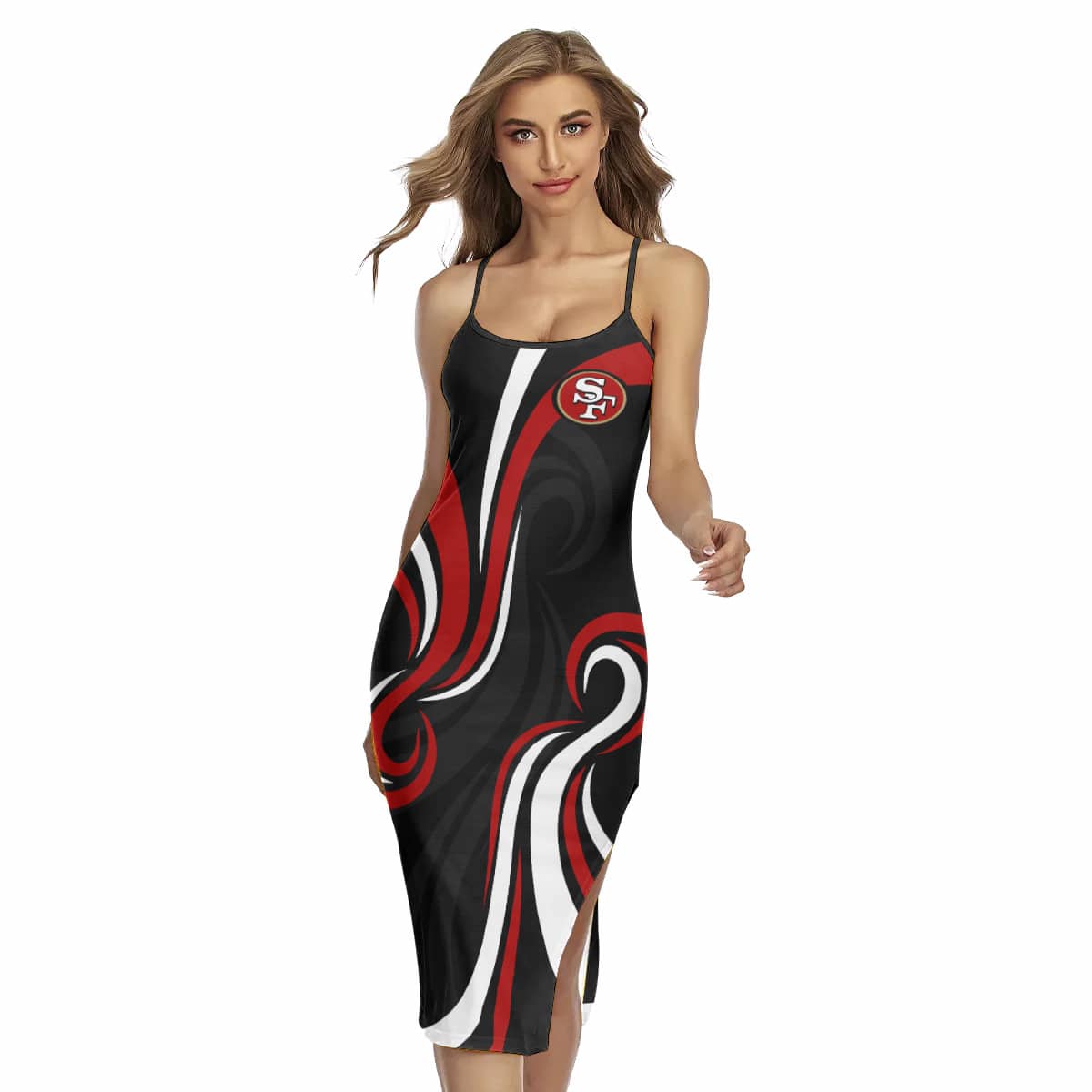 San Francisco 49ers Women’s Back Cross Cami Dress 41