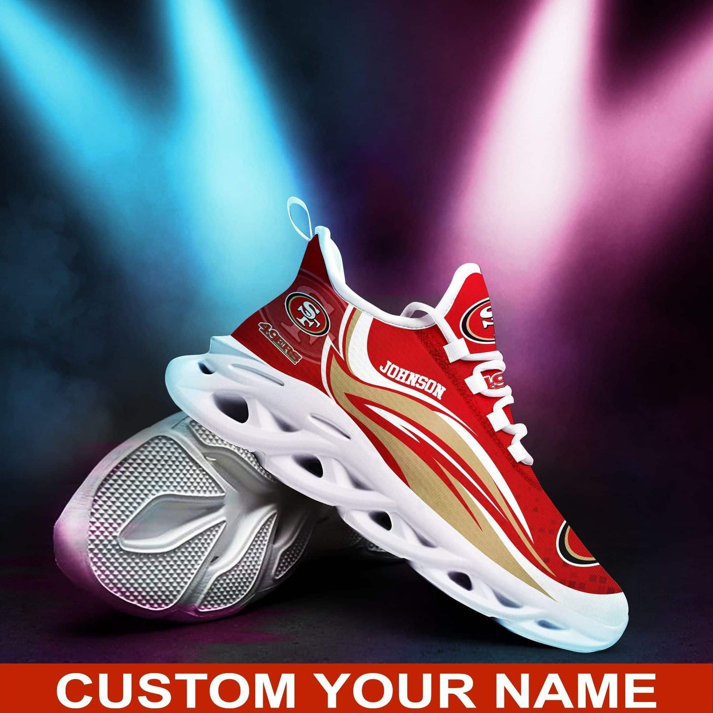 San Francisco 49ers Yezy Running Sneakers 177