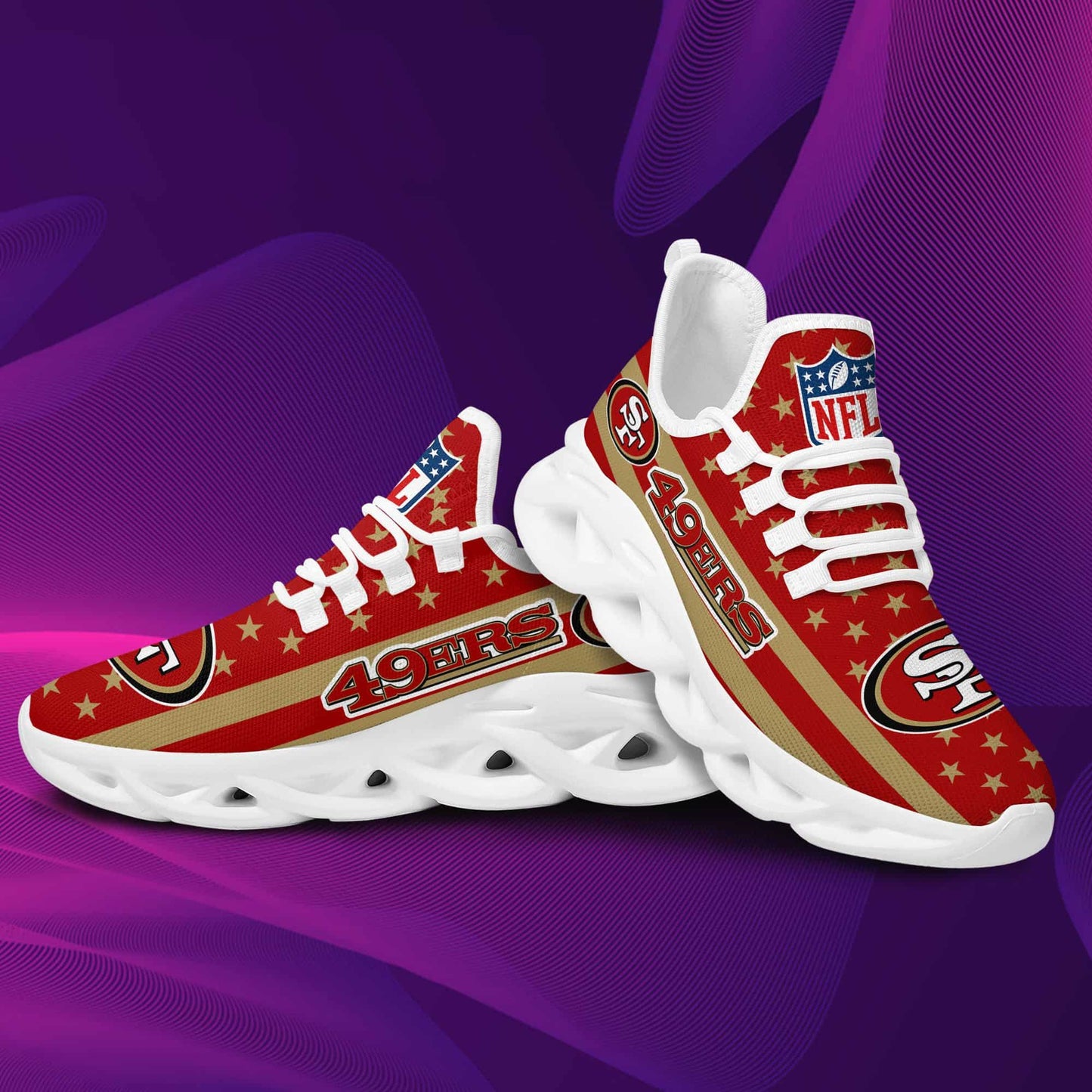 San Francisco 49ers Yezy Running Sneakers 55