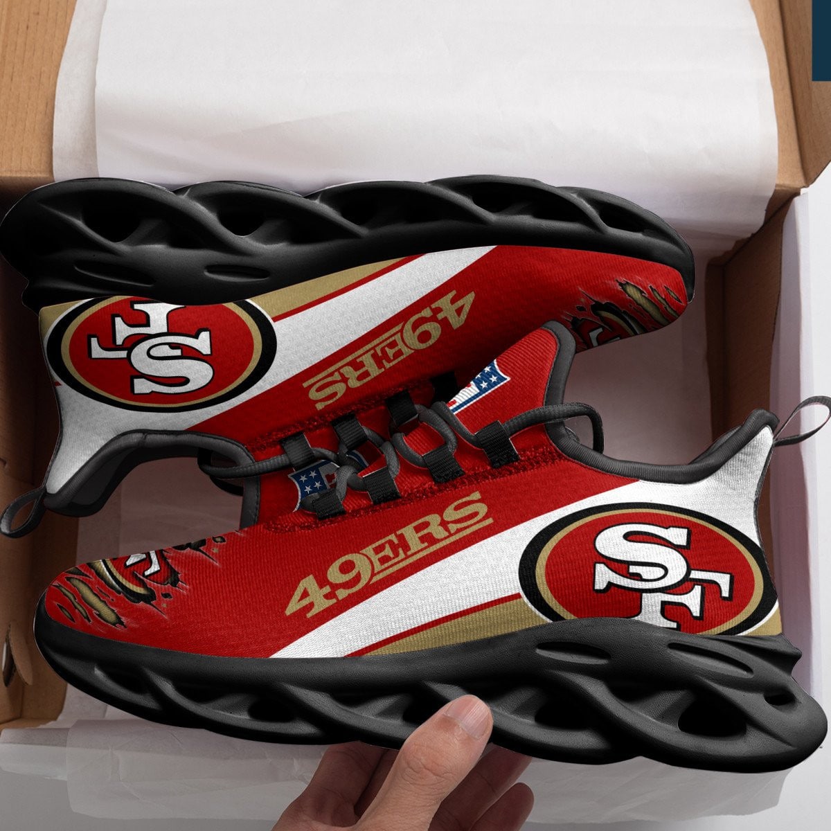 San Francisco 49ers Yezy Running Sneakers 952
