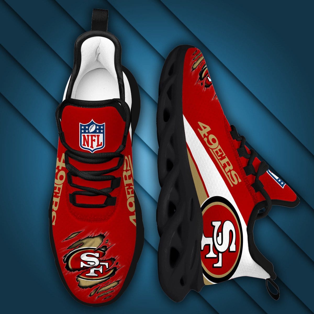 San Francisco 49ers Yezy Running Sneakers 952