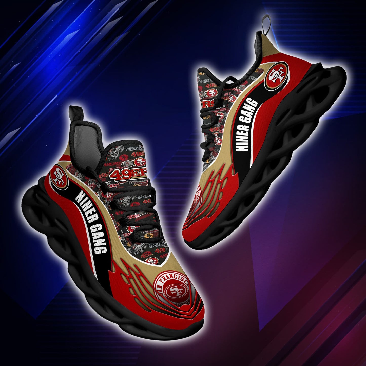 San Francisco 49ers Yezy Running Sneakers BB191
