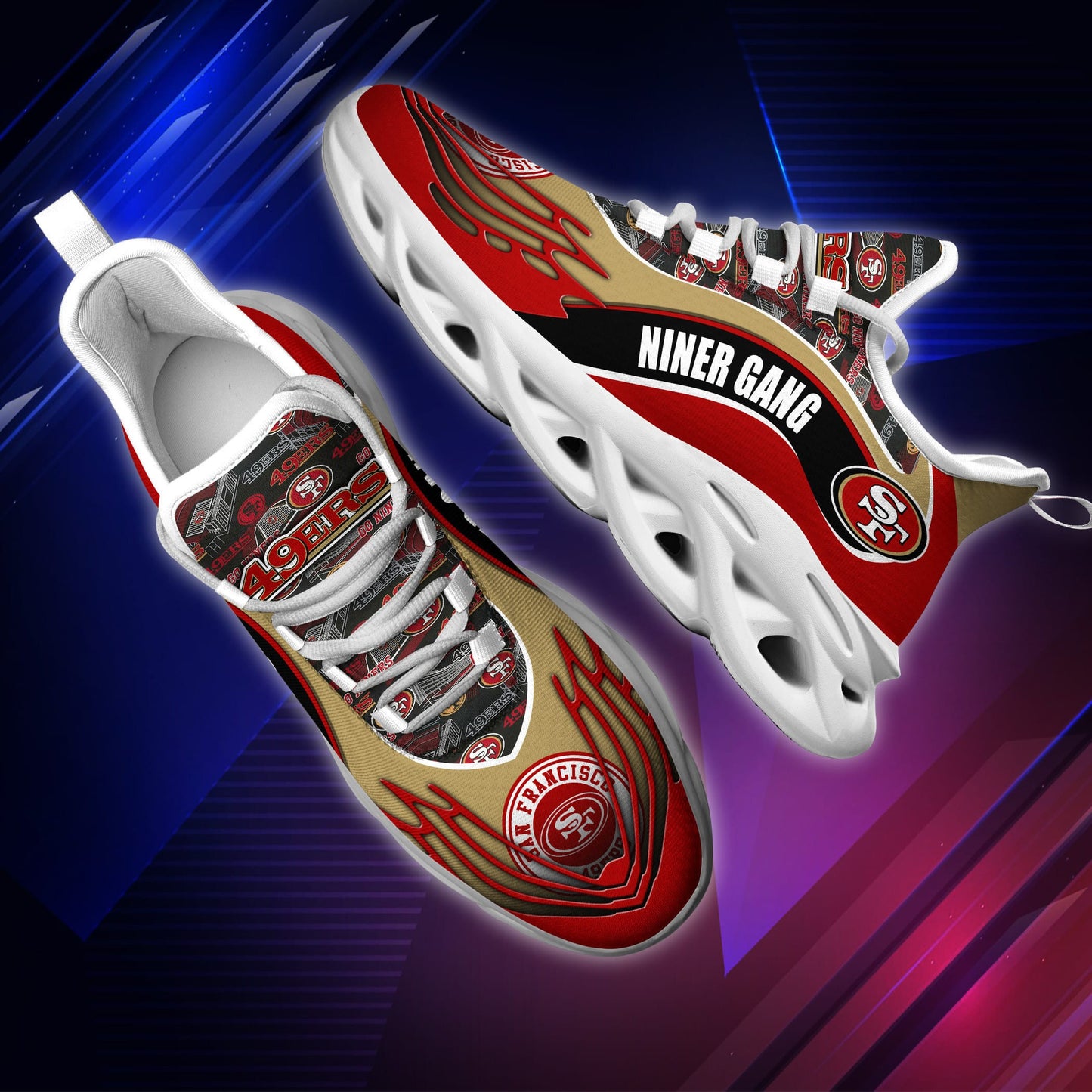 San Francisco 49ers Yezy Running Sneakers BB191