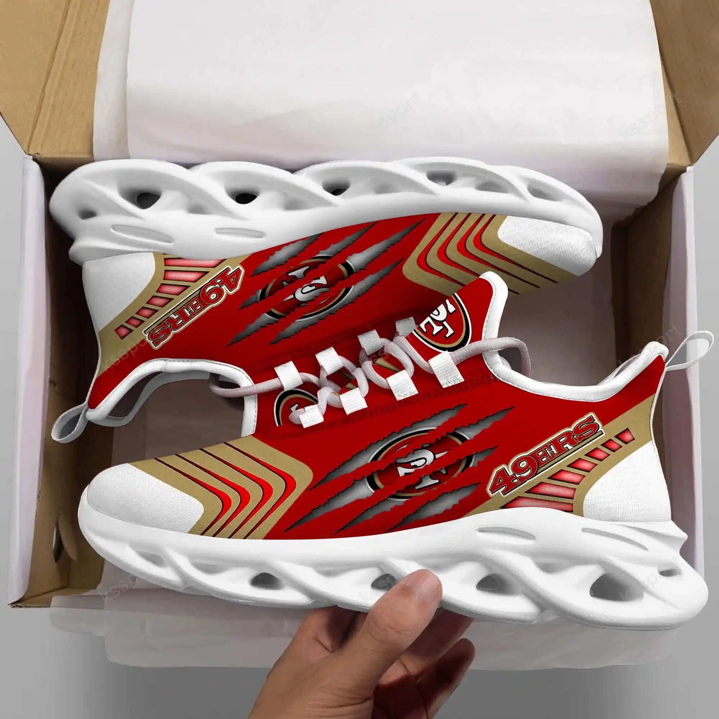 San Francisco 49ers Yezy Running Sneakers BB405