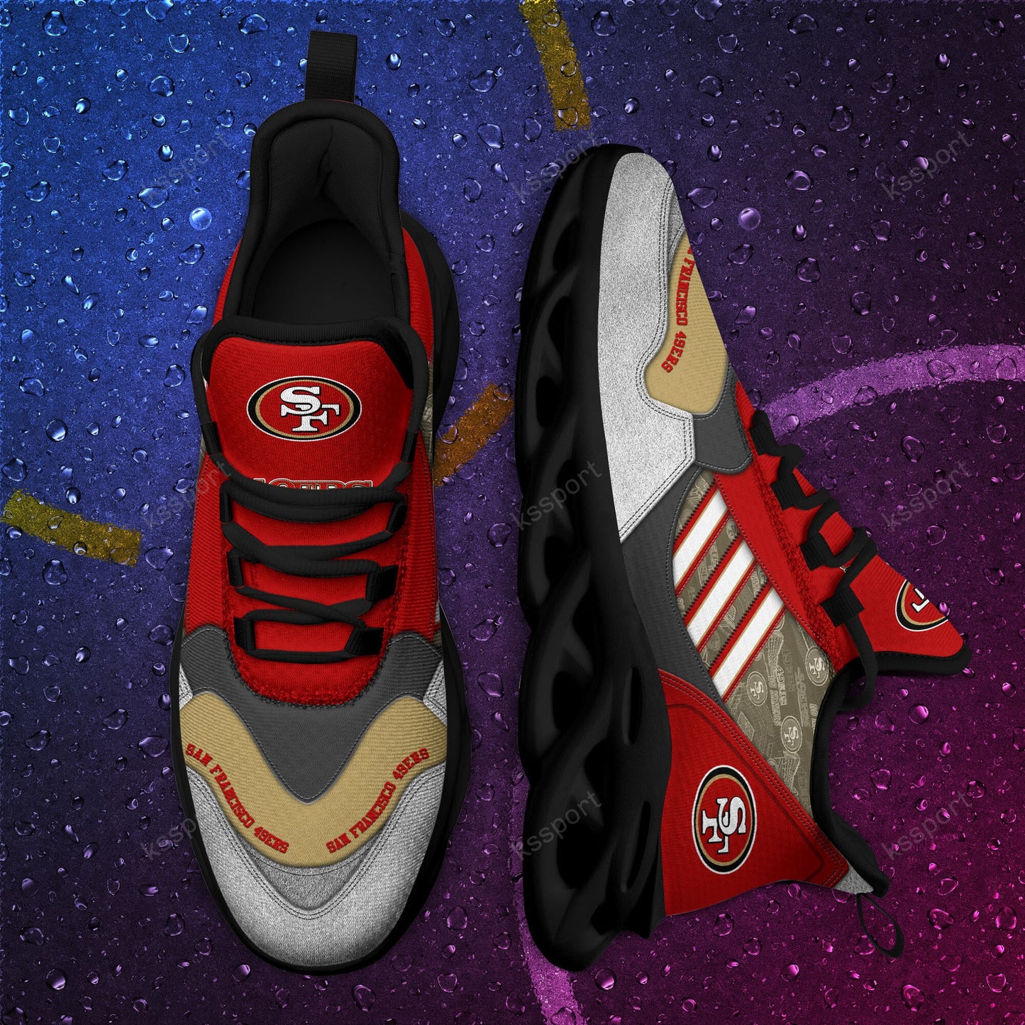 San Francisco 49ers Yezy Running Sneakers BG735