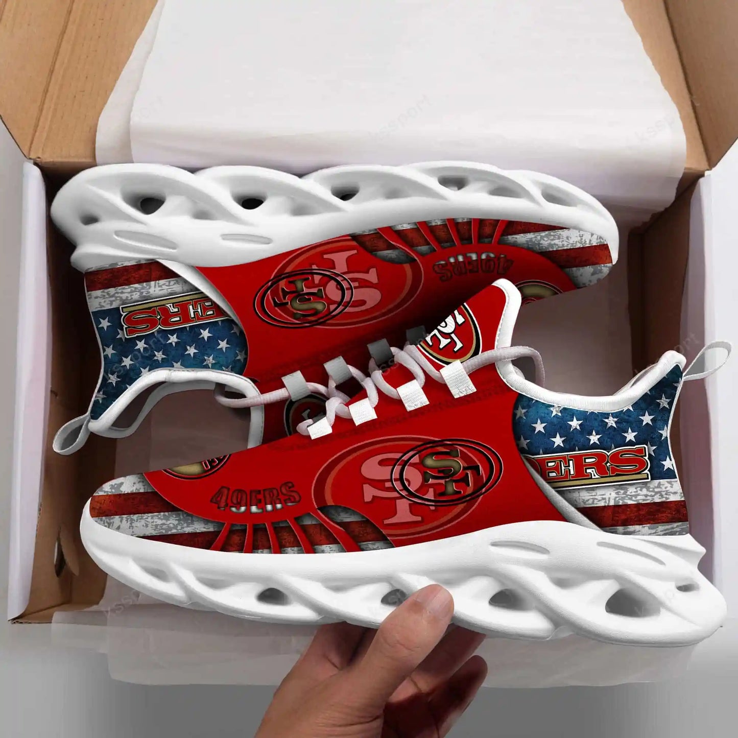 San Francisco 49ers Yezy Running Sneakers BG831