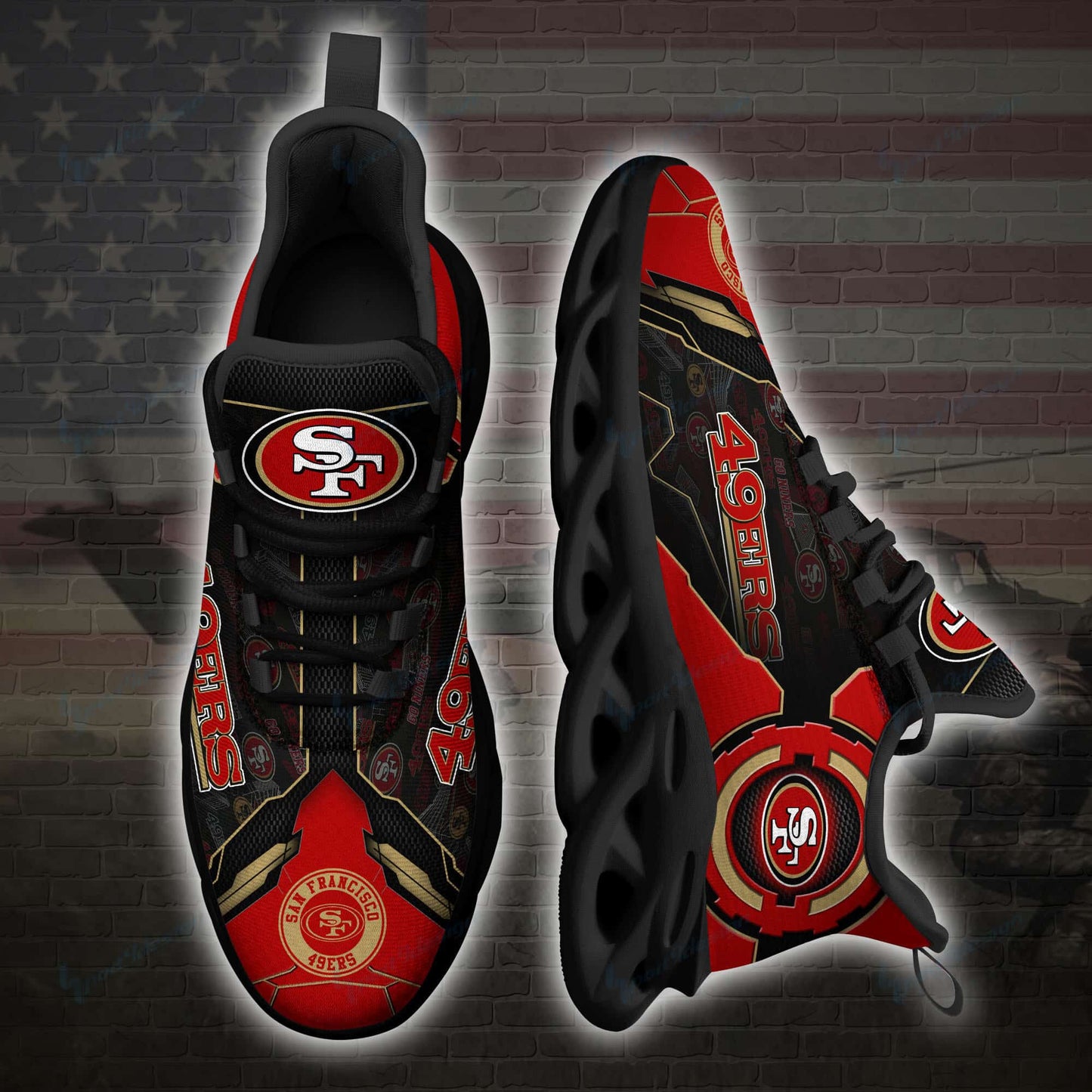 San Francisco 49ers Yezy Running Sneakers SPD31