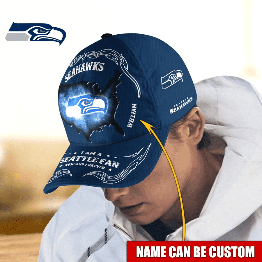 Seattle Seahawks Baseball Caps Custom Name