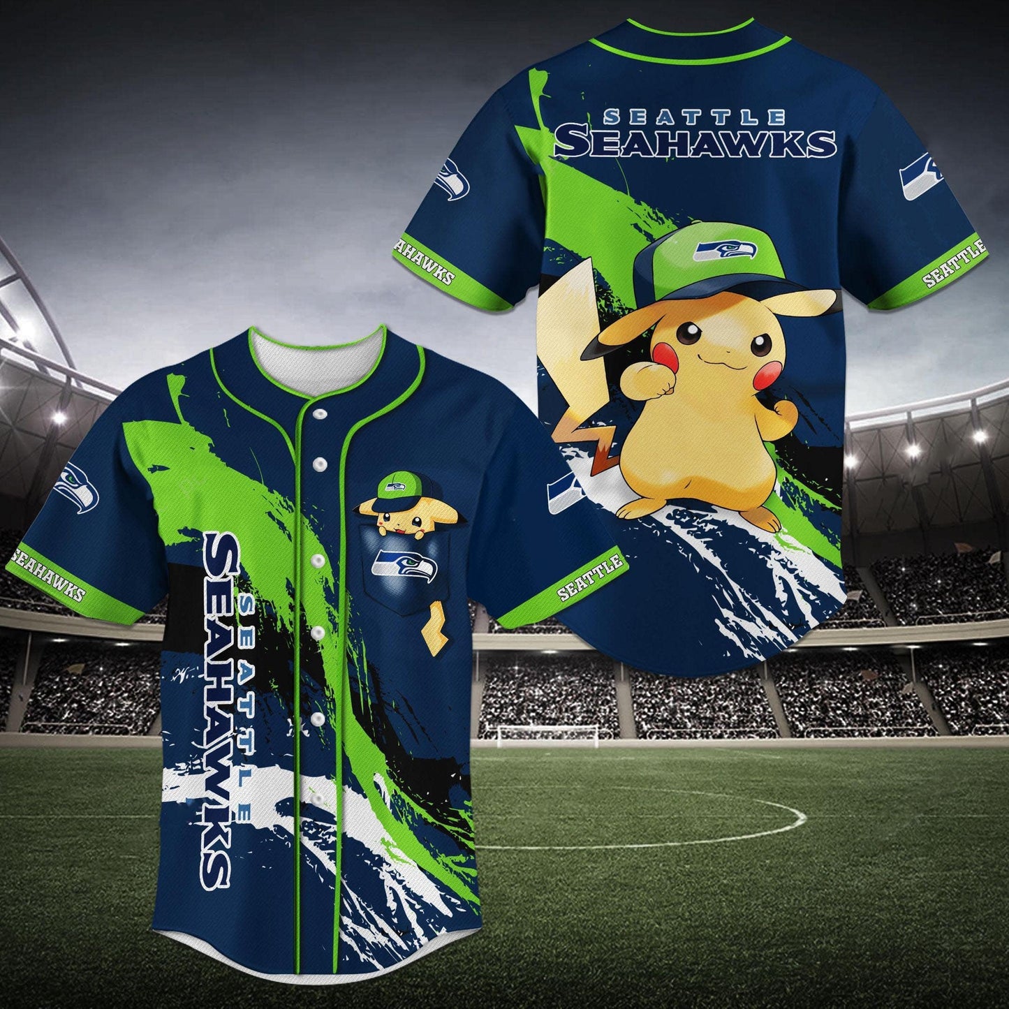 Seattle Seahawks Baseball Jersey BG687